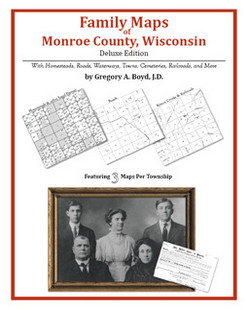 Family Maps of Monroe County, Wisconsin (Paperback)
