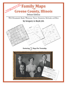 Family Maps Of Greene County, Illinois (Paperback)