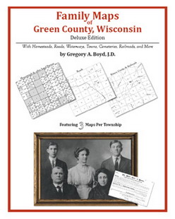 Family Maps Of Green County, Wisconsin (Paperback)