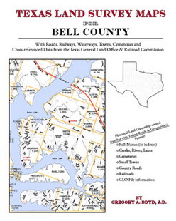 Texas Land Survey Maps For Bell County (Paperback)