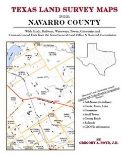 Texas Land Survey Maps For Navarro County (Paperback)