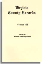 Virginia County Records, Vol. VII--Miscellaneous County Records 