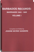 Barbados Records: Marriages, 1643-1800, Two Volumes