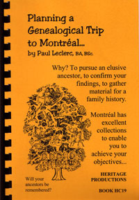 Planning a Genealogical Trip to Montreal, 2nd Edition