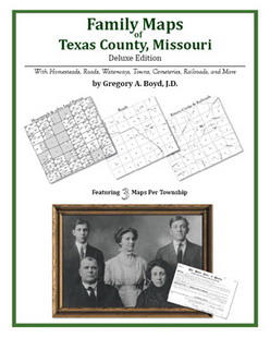 Family Maps of Texas County, Missouri (Paperback)