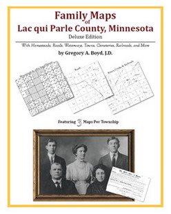 Family Maps of Lac qui Parle County, Minnesota (Paperback)
