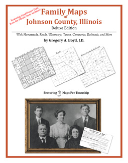Family Maps Of Johnson County, Illinois (Paperback)