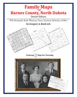 Family Maps of Barnes County, North Dakota (Paperback)