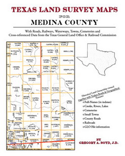 Texas Land Survey Maps For Medina County (Paperback)