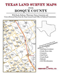 Texas Land Survey Maps for Bosque County (Paperback)
