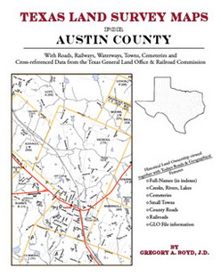 Texas Land Survey Maps for Austin County (Paperback)