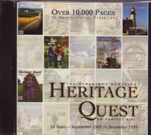 Heritage Quest Magazine 1985-1999, on CD-ROM