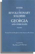 Roster Of Revolutionary Soldiers In Georgia, Volume II