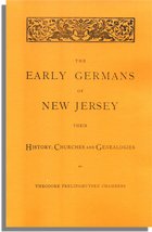 The Early Germans of New Jersey, Their History, Churches and Genealogy