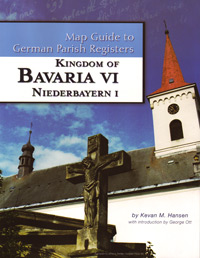 Damaged-Map Guide to German Parish Registers Vol 19 - Bavaria VI - RB Niederbayern I
