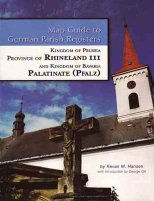 Damaged-Map Guide to German Parish Registers Vol 13 - Rhineland III - RB Trier & the Pfalz (Palatinate)