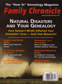 Family Chronicle – March/April 2010