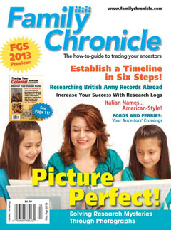 Family Chronicle – March/April 2013