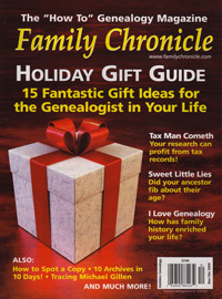 Family Chronicle – November/December 2009