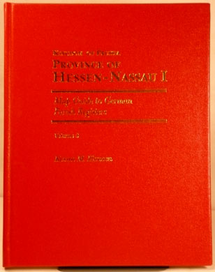 Map Guide to German Parish Registers Vol 9 - Hessen-Nassau I - RB Wiesbaden - Hard Cover