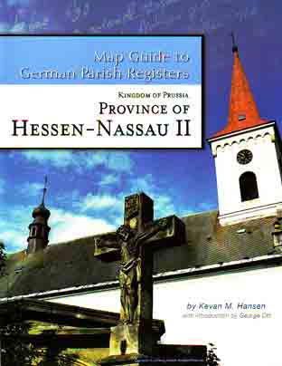 Map Guide to German Parish Registers Vol 10 - Hessen-Nassau II - RB Kassel