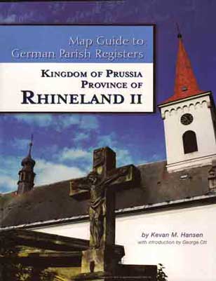 Map Guide to German Parish Registers Vol. 12 - Rhineland II - RB Köln & Koblenz