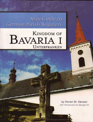 Map Guide To German Parish Registers Vol 14 - Bavaria I - RB Unterfranken