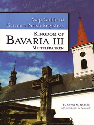 Map Guide to German Parish Registers Vol 16 - Bavaria III - RB Mittelfranken