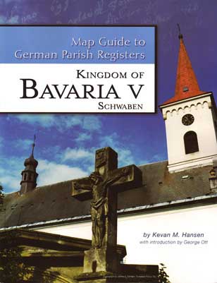 PDF eBook- Map Guide to German Parish Registers, Vol 18 - Bavaria V - RB Schwaben