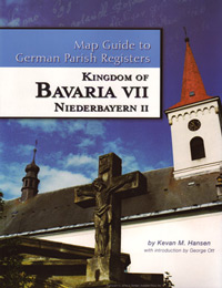 Map Guide to German Parish Registers Vol 20 - Bavaria VII - RB Niederbayern II