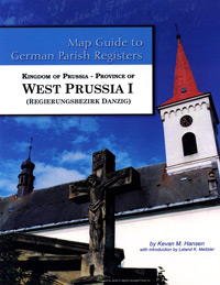 Map Guide To German Parish Registers Vol. 44 – Kingdom Of Prussia, Province Of West Prussia I, Regierungsbezirk Danzig