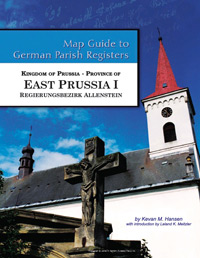 Map Guide to German Parish Registers Vol. 46 – Kingdom of Prussia, Province of East Prussia I, Regierungsbezirk Allenstein