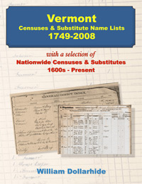 Vermont Censuses & Substitute Name Lists 1749-2008
