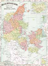 1895 Map of Denmark