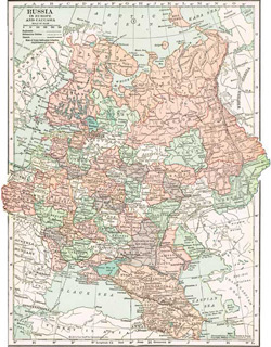 1910 Map of Russia