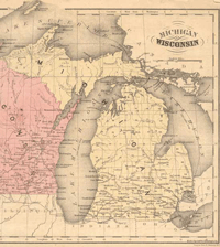 Michigan & part of Wisconsin 1855