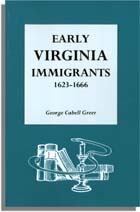 Early Virginia Immigrants, 1623-1666