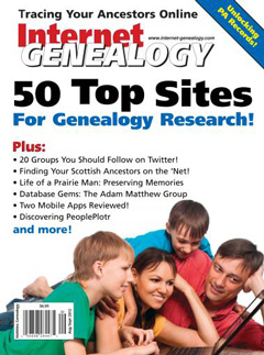Internet Genealogy – August/September 2012