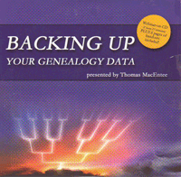 Backing Up Your Genealogy Data - webinar-on-CD