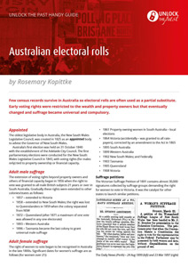 Handy Guide: Australian Electoral Rolls