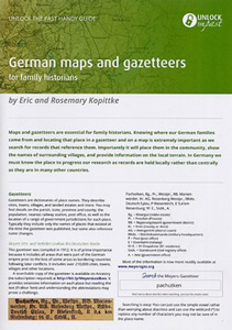 Handy Guide: German Maps and Gazetteers for Family Historians
